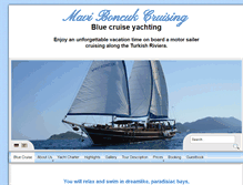 Tablet Screenshot of maviboncuk-yachting.com